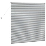 Window Blind with Curtains Manual Silver Aluminium 42005902