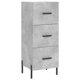 Highboard Concrete Grey 34.5x34x180 cm Engineered Wood 3198861
