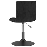 Swivel Bar Stool Black Velvet 334249