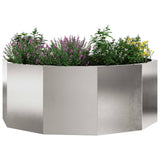 Planter Silver 90 x 90 x 35 cm Stainless Steel 883735