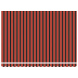 Retractable Awning Manual Orange and brown 450 x 350 cm Fabric 3331086