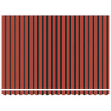 Retractable Awning Red and Black 450 x 300 cm Fabric and Metal 3330889