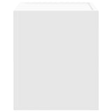 ZNTS Wall-mounted Bedside Cabinet White 45x30x35 cm 848325