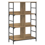 Bookshelf Artisan oak 78.5 x 33 x 117.5 cm metal PB 8010890