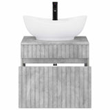 Bathroom Furniture Set Concrete Grey Engineered Wood 3404313