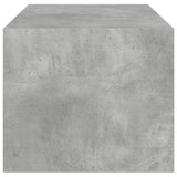 Coffee Table with Glass Doors Concrete Grey 102x50x42 cm 836416