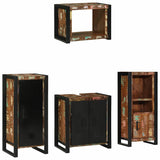 Bathroom Furniture Set 4 pcs Multicolour Solid Reclaimed Wood 3305667