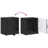 Bedside Cabinet Black 43 x 34.5 x 47 cm Engineered Wood 895717