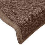 ZNTS Stair Mats 30 pcs Brown 65x24x4 cm 3365760