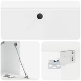 Wall-Mounted TV Cabinet 98 x 31 x 30 cm High Gloss White 899239