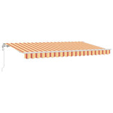 Retractable Awning Yellow 400 x 200 cm Fabric 3329833