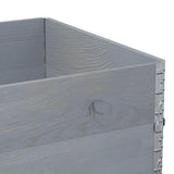 Garden Planter Grey 120x80 cm Solid Wood Pine 3295849