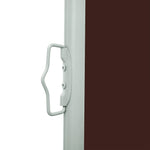 ZNTS Patio Retractable Side Awning 160x600 cm Brown 317963