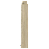 Headboard Cabinet with LED Sonoma 180 x 16.5 x 103.5 cm 8006545