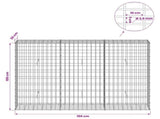 Gabion with 3.5 mm Wire and 5x10 cm Mesh 150x30x100 cm 3462717