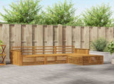 Outdoor Sofa Set Natural 249.5 x 162.5 x 73 cm 3373254