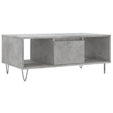 ZNTS Coffee Table Concrete Grey 90x50x36.5 cm Engineered Wood 830592