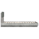 Bed Frame without Mattress Concrete Grey 90x200 cm 3209943