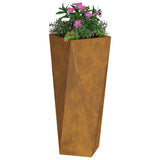 Planter Rusty 30 x 30 x 75 cm Weathering Steel 883778