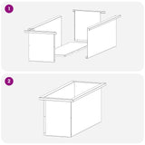 Garden Planter with LED Black 30 x 80 x 30 cm Steel 8008098