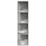 Corner Cabinet Concrete Grey 33x33x132 cm Engineered Wood 809039