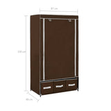Wardrobe Brown 87x49x159 cm Fabric 282458