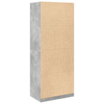 Wardrobe Concrete Grey 80x50x200 cm Engineered Wood 3307723