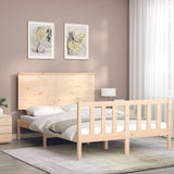 Bed Frame without Mattress Small Double Solid Wood Pine 3193371