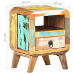 ZNTS Bedside Cabinet 30x30x41 cm Solid Reclaimed Wood 321615