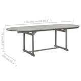 Garden Dining Table x100x75 cm Solid Acacia Wood 316572
