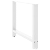 Dining Table Legs White 2 pcs 90x cm Steel 4013317