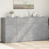 Sideboards 2 pcs Concrete Grey 79x38x80 cm Engineered Wood 3276619