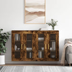 Wall Mounted Cabinets 2 pcs Smoked Oak Engineered Wood 3197934