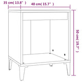 Bedside Cabinets 2 pcs Grey Sonoma 40x35x50 cm 821887