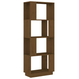 Book Cabinet/Room Divider Honey Brown 51x25x132 cm Solid Wood Pine 814042