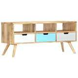 TV Cabinet 110x35x48 cm Solid Mango Wood 286484