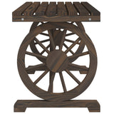 Garden Dining Set Burnt Wood Solid fir wood with a burnt look 3207140