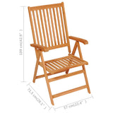 Garden Dining Set Warm Teak 3059565