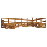 Outdoor Sofa Set 8 pcs Natural Solid Acacia Wood 3375279