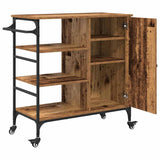 Kitchen Trolley Old Wood 87.5 x 39 x 84.5 cm Engineered Wood 871663