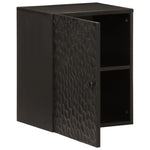 Bathroom Wall Cabinet Black 38x33x48 cm Solid Wood Mango 356839