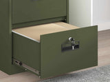 File Cabinet Olive Green 44 x 50 x 74.5 cm Cold-Rolled Steel 891596