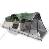 Family Tent Tunnel 8-Person Green Waterproof 94785
