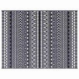 Outdoor Rug Geometric ARAKIL Black and White 400 x 300 cm 42003527