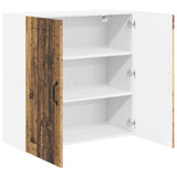 Wall Cabinet LUCCA Old Wood 80 x 31 x 80 cm Engineered Wood 885063