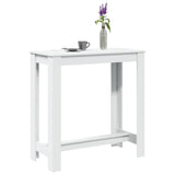 Bar Table White 102x50x103.5 cm Engineered Wood 854409