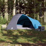 ZNTS Camping Tent Dome 4-Person Blue Waterproof 94728