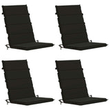 High Back Chair Cushion GEMERT 4 pcs 100% Polyester Black 946081