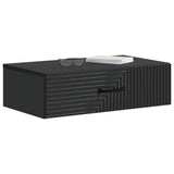 Wall-Mounted Side Table Black 59 x 34.5 x 17 cm Engineered Wood 898656