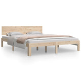 Bed Frame without Mattress Solid Wood Pine 160x200cm 810505